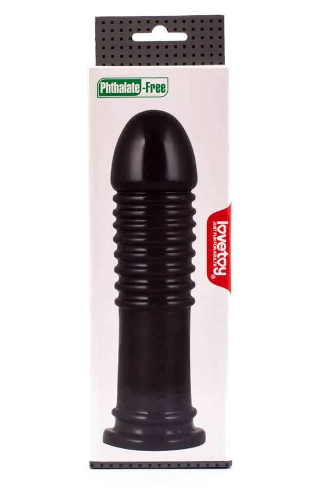 King-Sized Bumper - Dildo anal, negru, 22.5 cm - detaliu 5