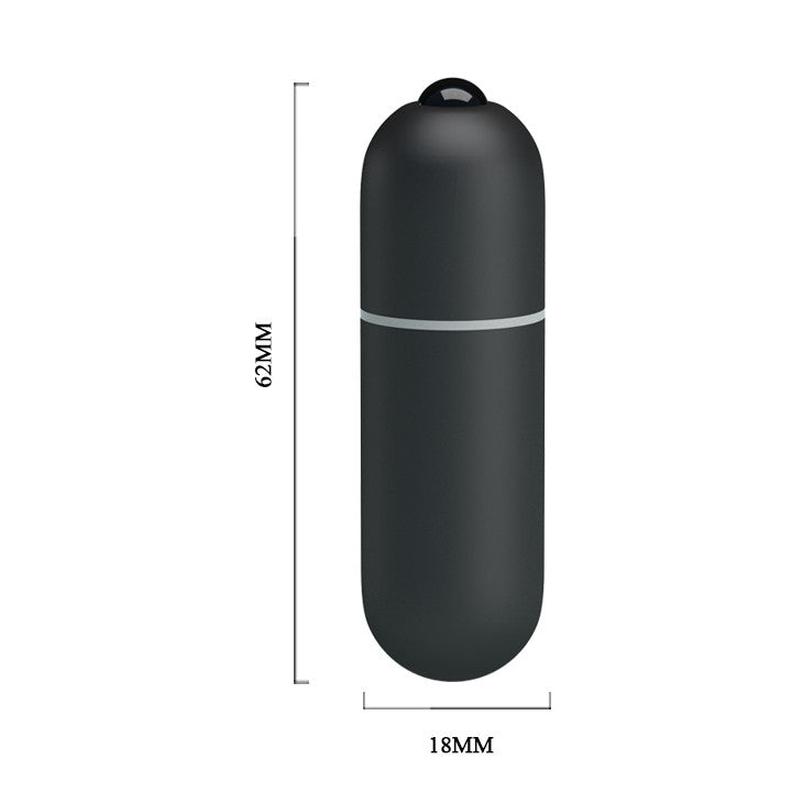 Lady Finger - Glonț vibrator, negru, 6.2 cm