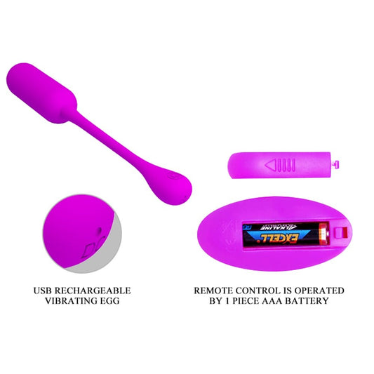 Lechies - Ou vibrator, mov, 7.2 cm