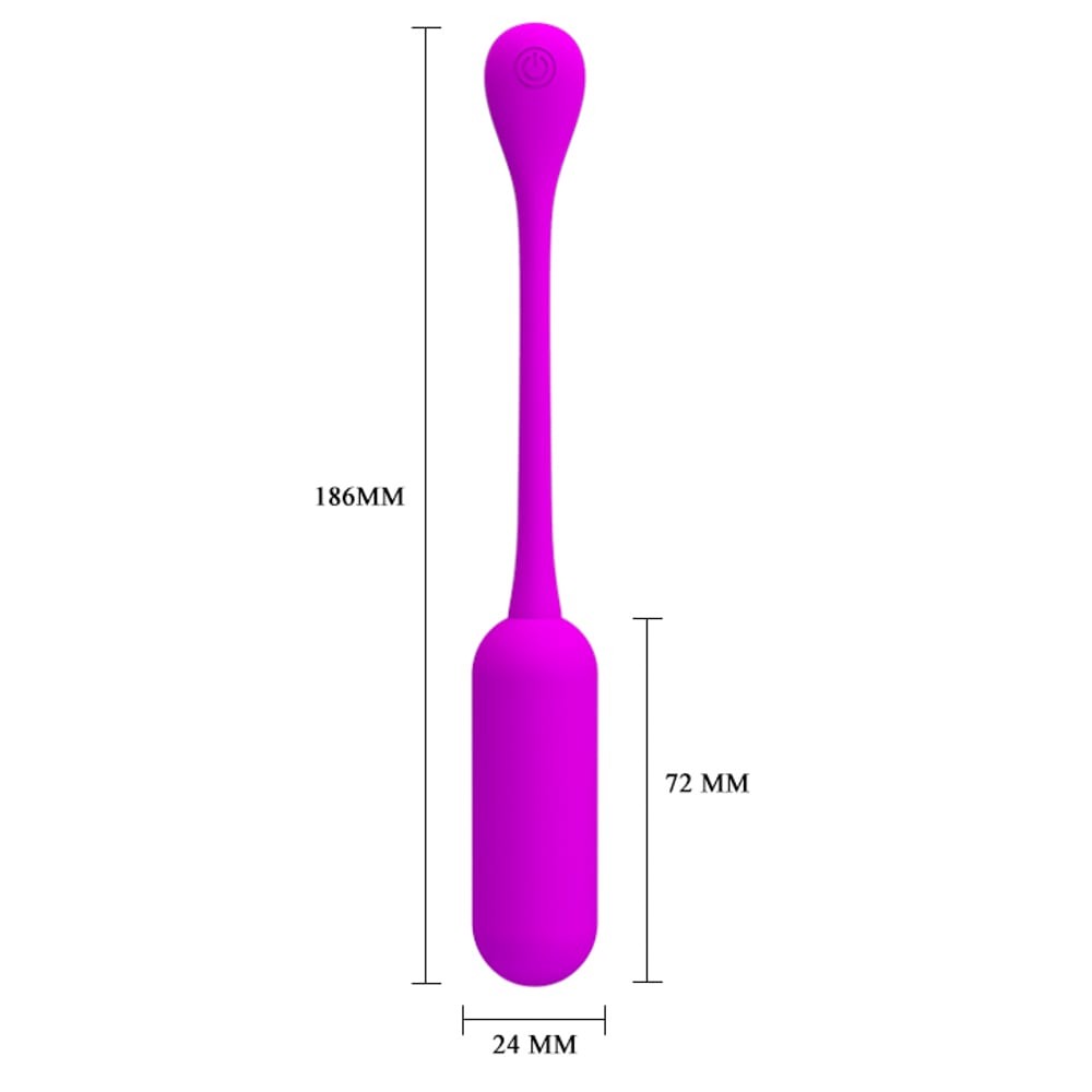 Lechies - Ou vibrator, mov, 7.2 cm - detaliu 2