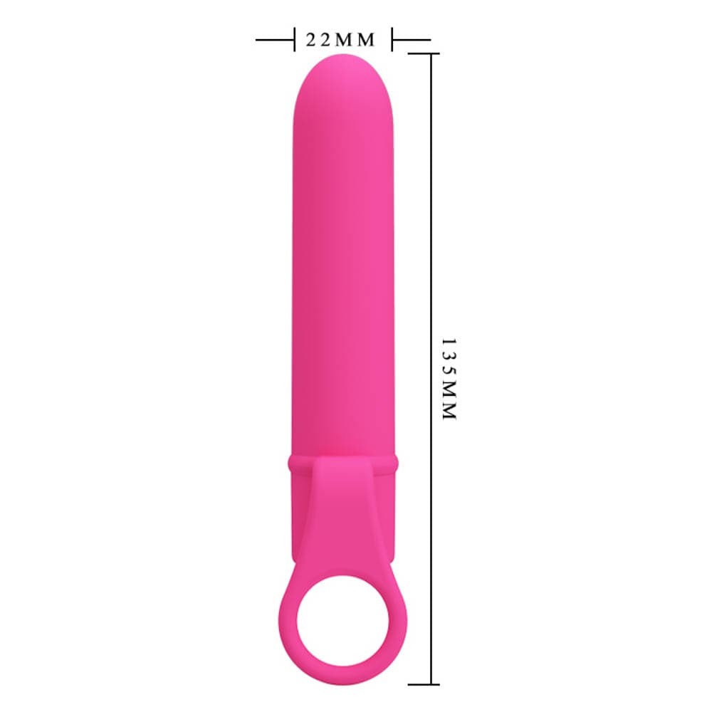 Ledon - Vibrator clasic, roz, 13.5 cm - detaliu 2