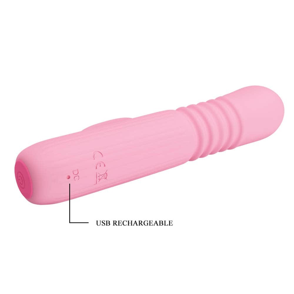 Leopold - Vibrator iepuraș, roz, 15.5 cm - detaliu 2