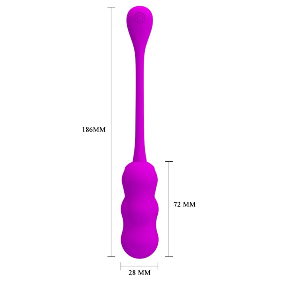 Leshy - Ou vibrator, mov, 18.6 cm - detaliu 2