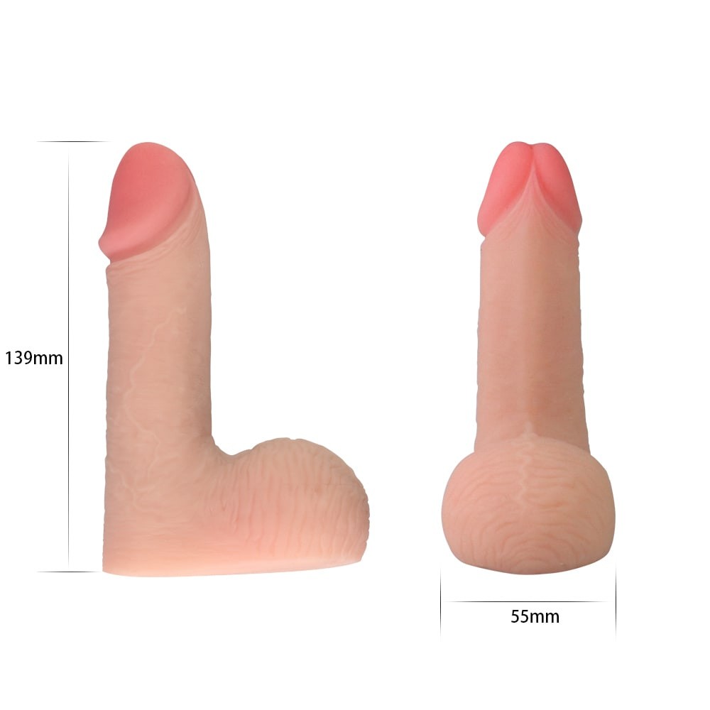 Limpy Cock - Dildo realist moale, flesh, 13.9 cm - detaliu 2