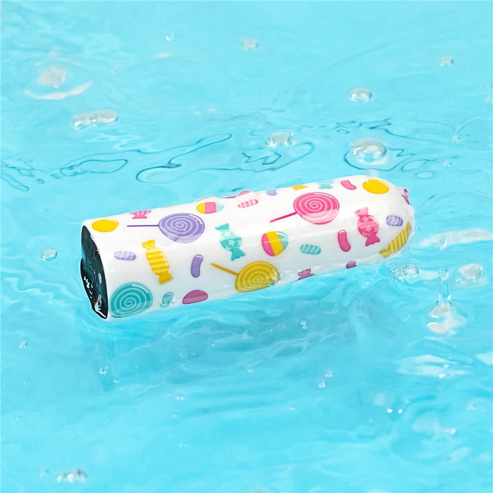 Lollipop Massager - Vibrator Glont Reincarcabil cu 10 Functii, 8,5 cm