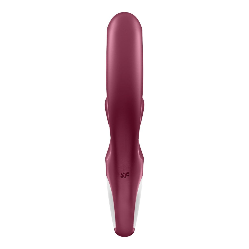 Love me red - Vibrator Flexibil cu Dubla Stimulare, 22x4.1 cm - detaliu 6