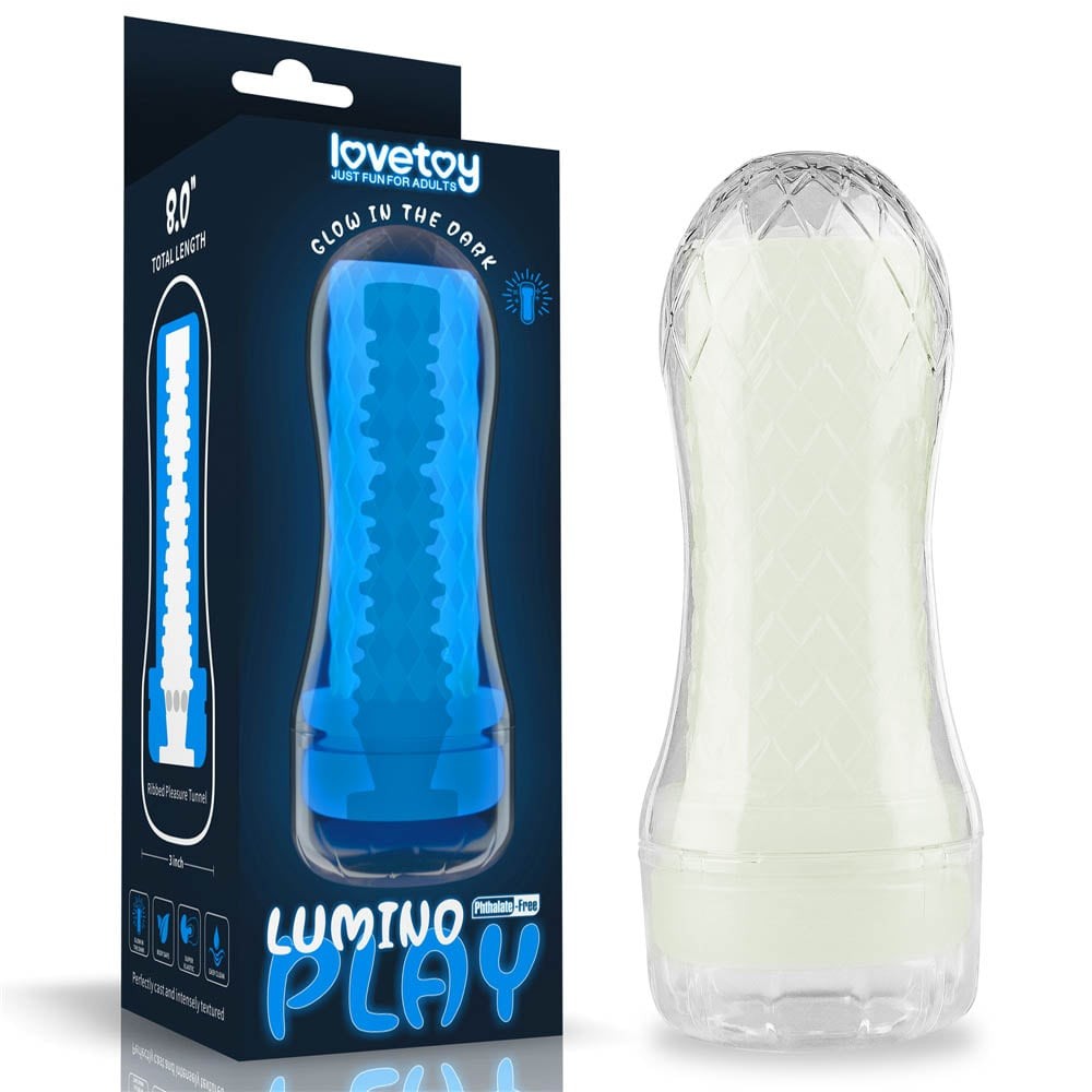 Lumino - Masturbator fluorescent cu striații - detaliu 13