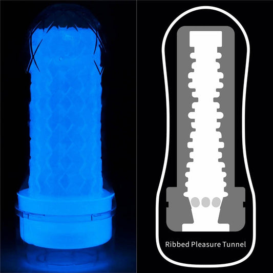 Lumino - Masturbator fluorescent cu striații - detaliu 2