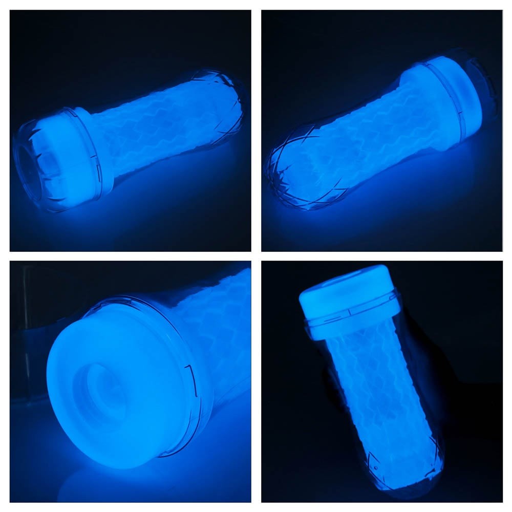 Lumino - Masturbator fluorescent cu striații - detaliu 8