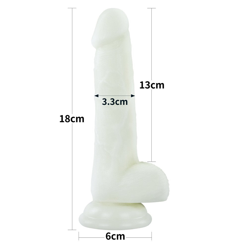 Lumino Play - Dildo fluorescent, 18 cm - detaliu 15