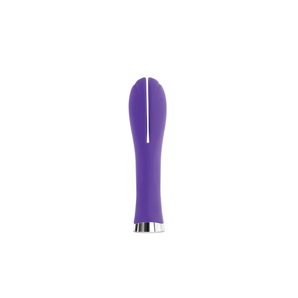 Luxe Juliet Dual Seven Purple - Vibrator Clasic cu Varf Dublu, 16,5x3,5 cm