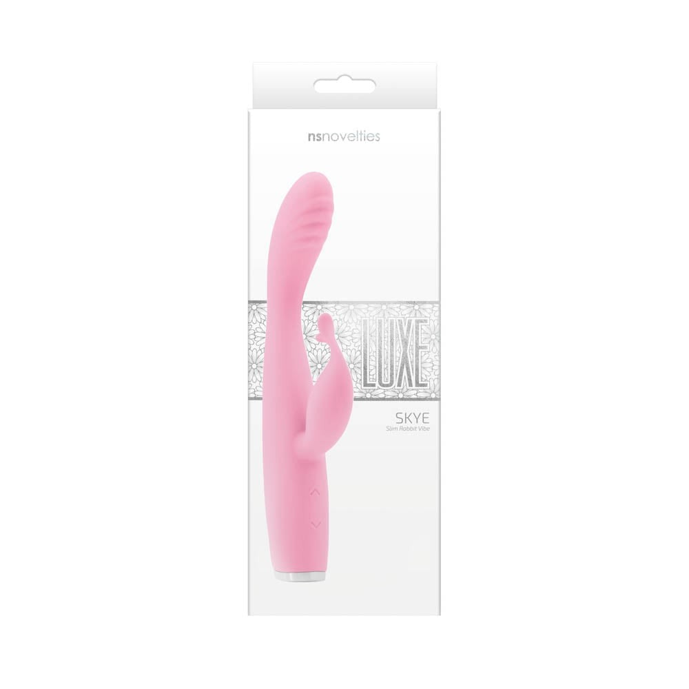 Luxe Skye - Vibrator iepuraș, roz, 18.8 cm - detaliu 1