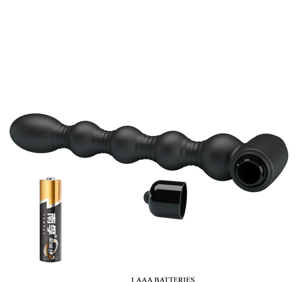 Lynn - Dop anal cu vibrații, negru