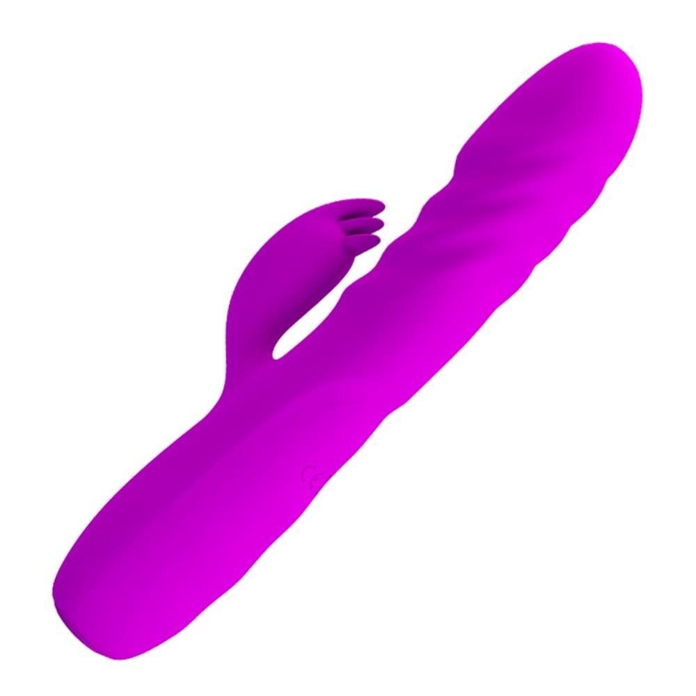 Melanie - Vibrator iepuraș, mov, 20.5 cm - detaliu 4