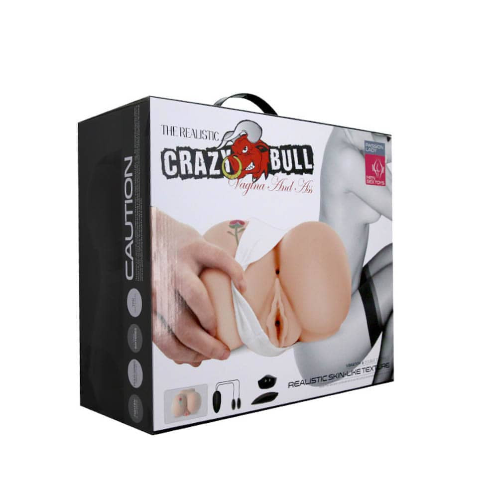 Men's Crazy Bull 3 - Masturbator Realistic cu Vibrații, 22.5 cm - detaliu 8