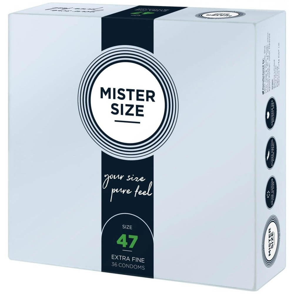 Mister Size - Prezervative latex, 47 mm, 36 buc. - detaliu 1