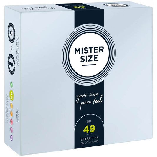 Mister Size - Prezervative latex, 49 mm, 36 buc.