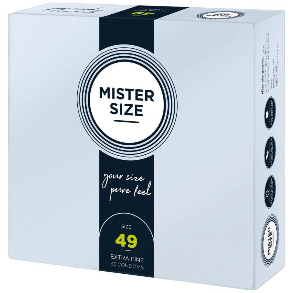 Mister Size - Prezervative latex, 49 mm, 36 buc. - detaliu 1