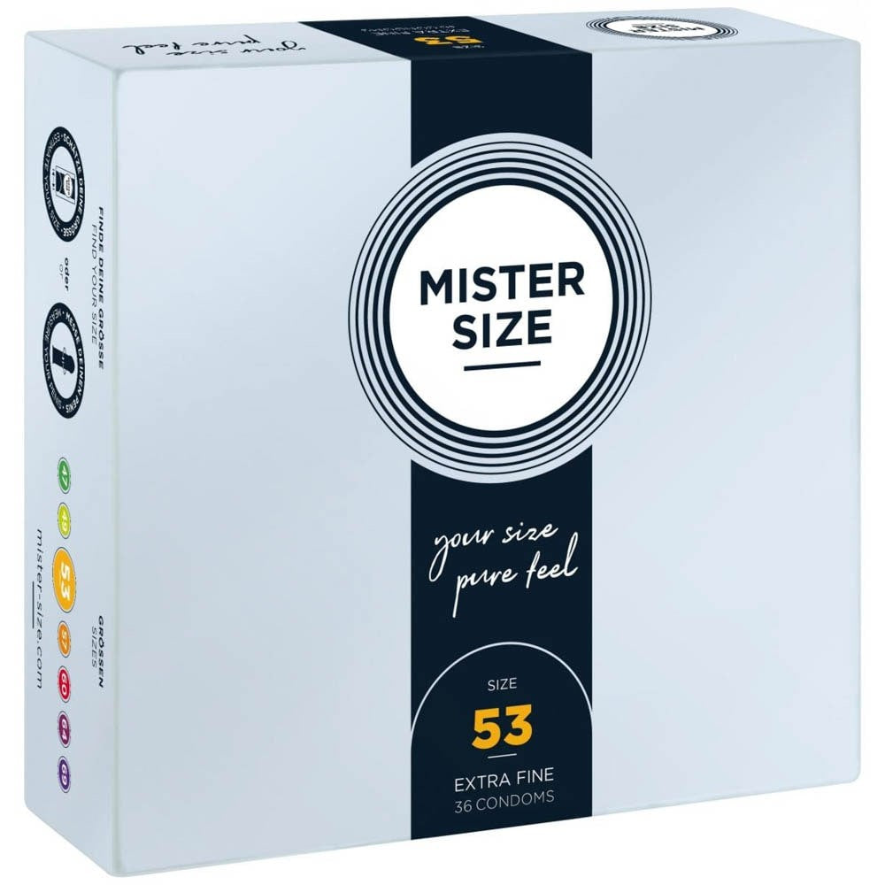 Mister Size - Prezervative latex, 53 mm, 36 buc.