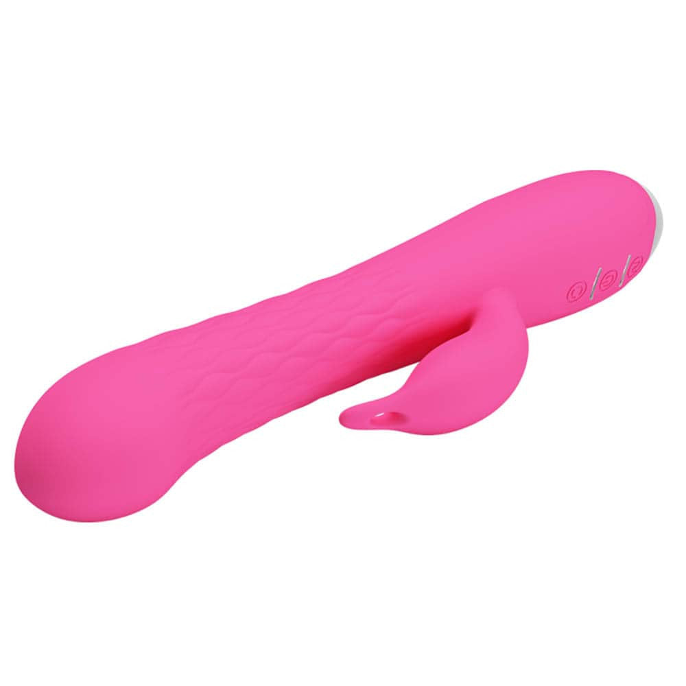Molly - Vibrator iepuraș, roz, 20.5 cm