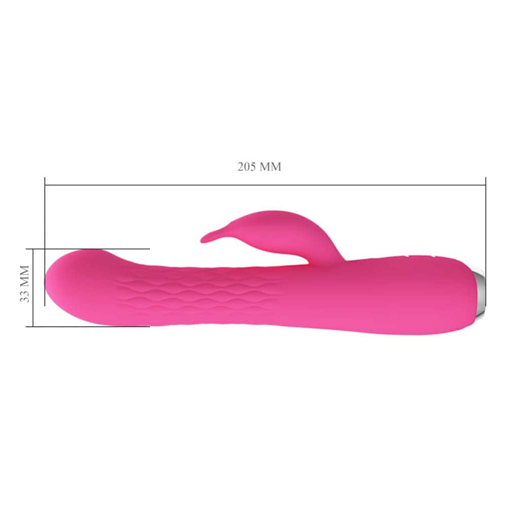 Molly - Vibrator iepuraș, roz, 20.5 cm - detaliu 2