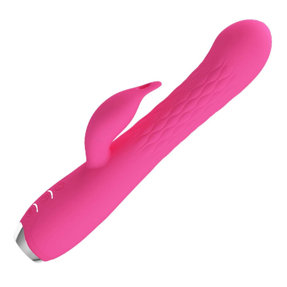 Molly - Vibrator iepuraș, roz, 20.5 cm - detaliu 5