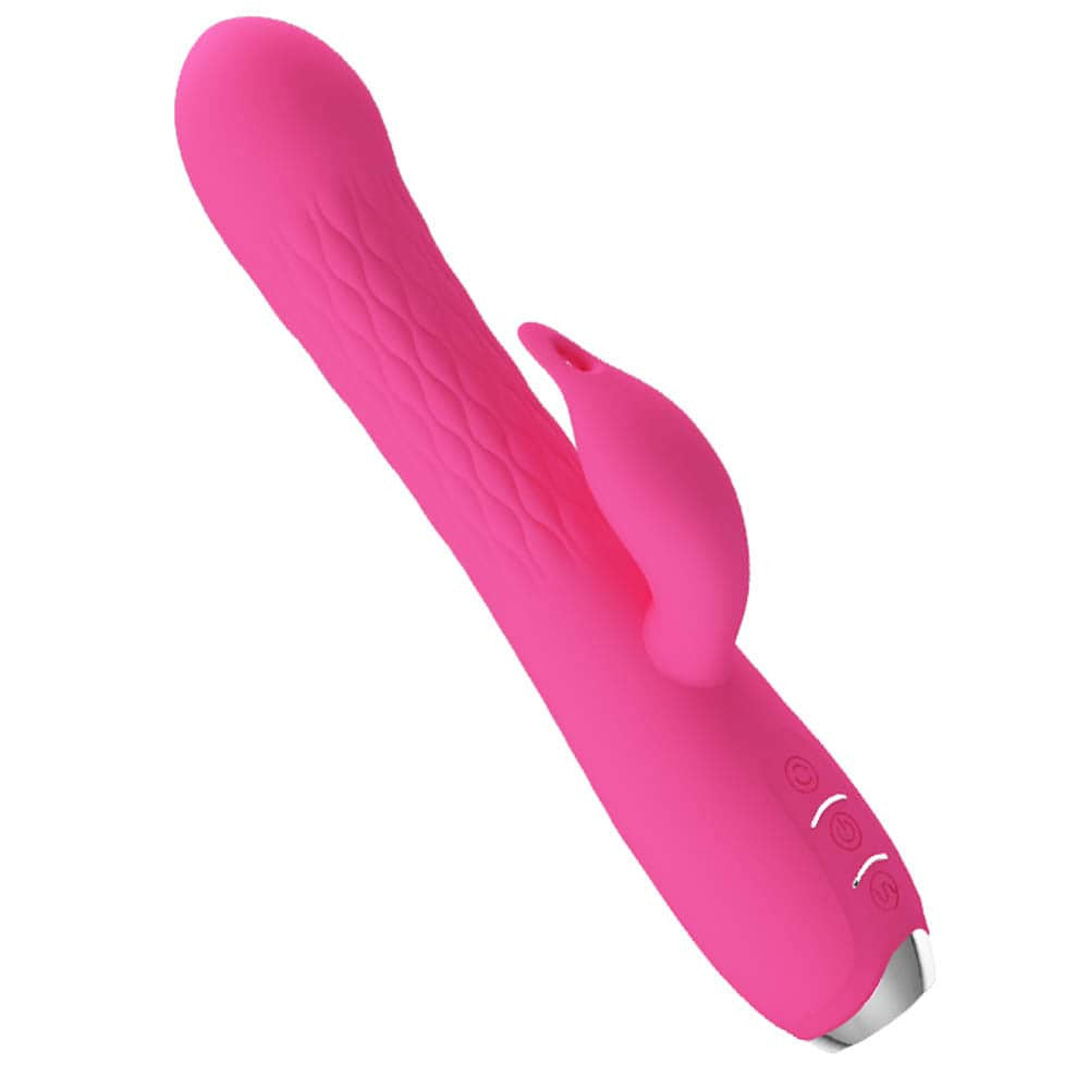 Molly - Vibrator iepuraș, roz, 20.5 cm - detaliu 7