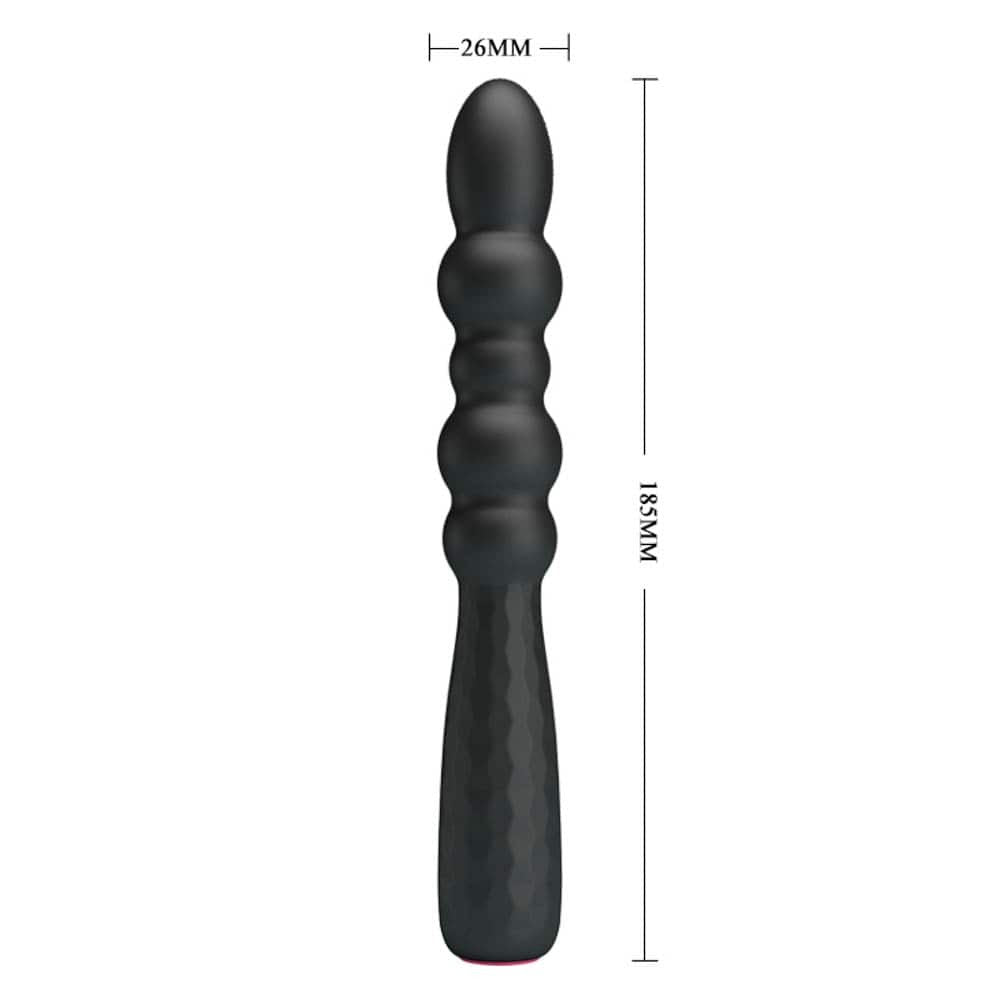 Monroe - Vibrator, negru, 18.5 cm - detaliu 2