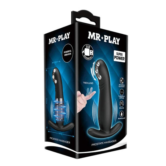 Mr. Play Tickling - Stimulator Prostata cu Functie Gadilare, Silicon - detaliu 4