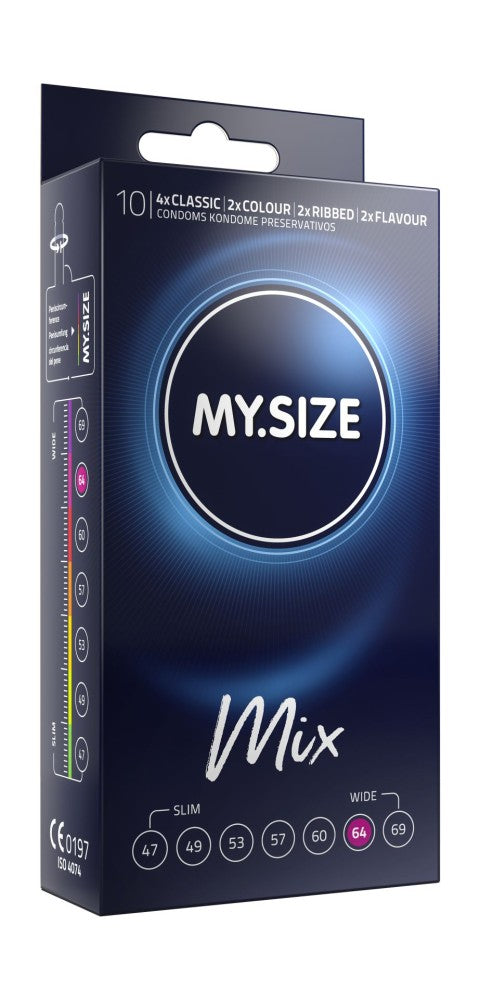 My Size Mix - Prezervative 64 mm, 10 buc