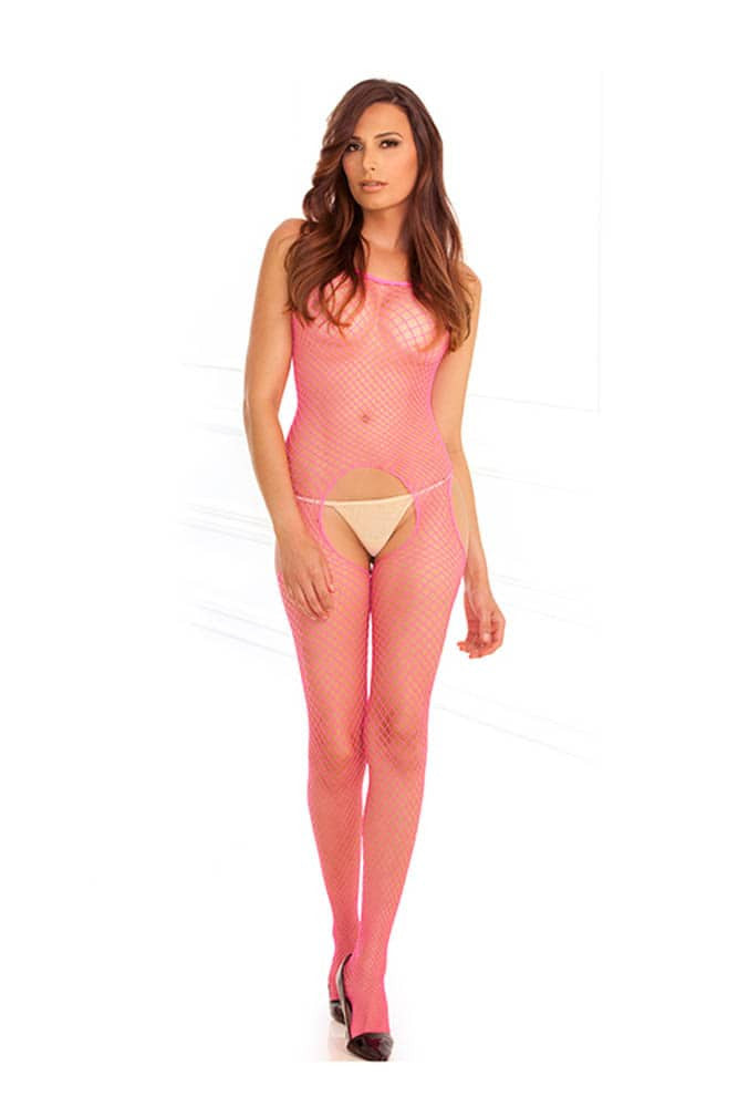 Net Suspender - Catsuit roz, mărime universală - detaliu 1