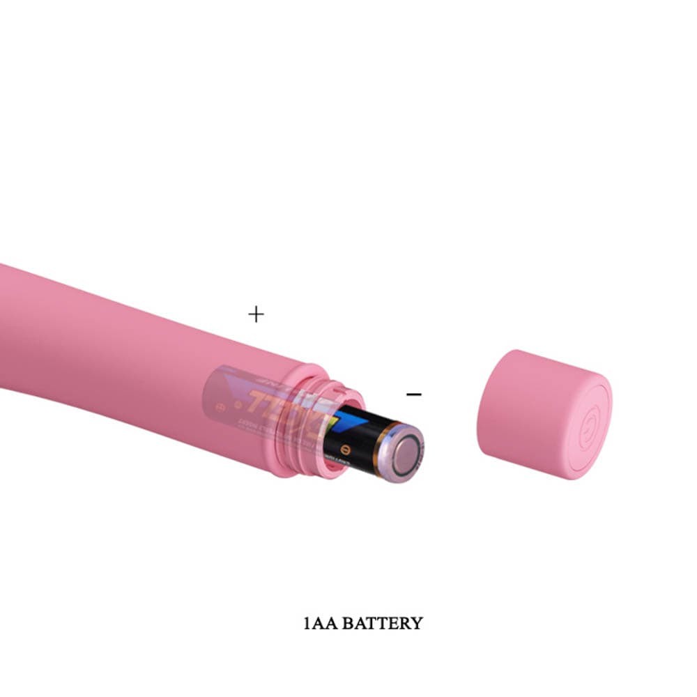 Pixie - Vibrator clasic, roz deschis, 15.4 cm