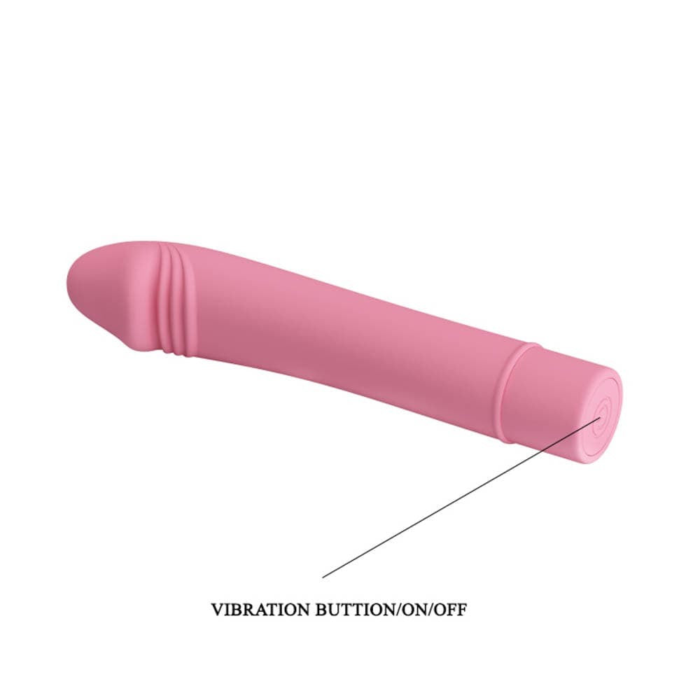 Pixie - Vibrator clasic, roz deschis, 15.4 cm - detaliu 1