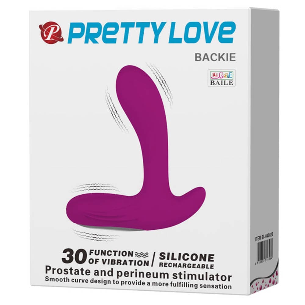 Pretty Love Backie - Stimulator Prostata din Silicon cu 30 Tipuri Vibratie, 13 cm - detaliu 1