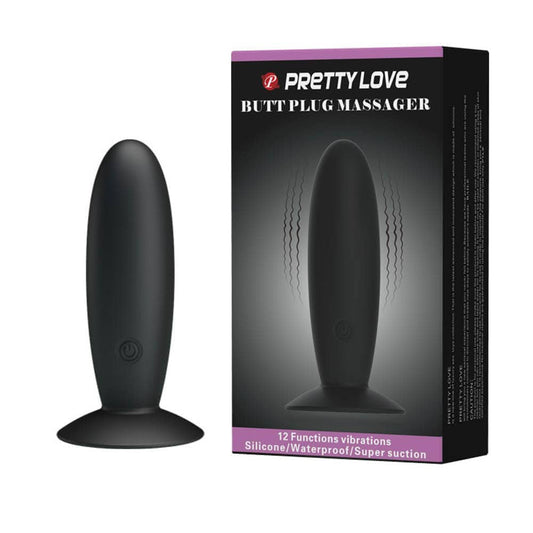 Pretty Love Butt Plug Massager - Vibrator Anal cu 12 Functii, 11 cm - detaliu 1