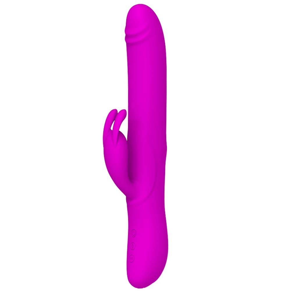 Pretty Love Byron - Vibrator Iepuras cu Bile Miscatoare, 25 cm - detaliu 5