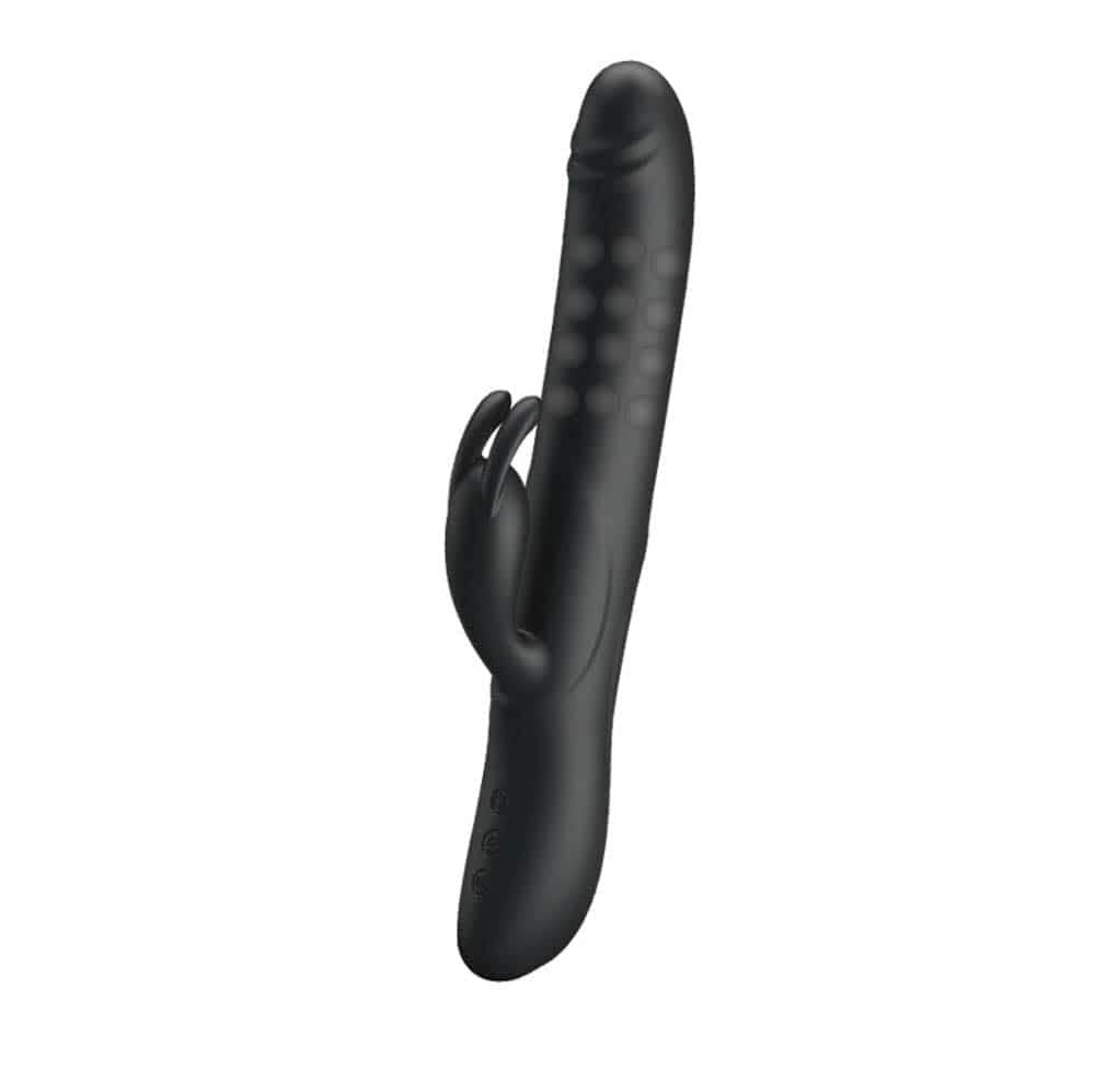 Pretty Love Colin - Vibrator Iepuras cu Bile Rotative, 25x3.5 cm - detaliu 2