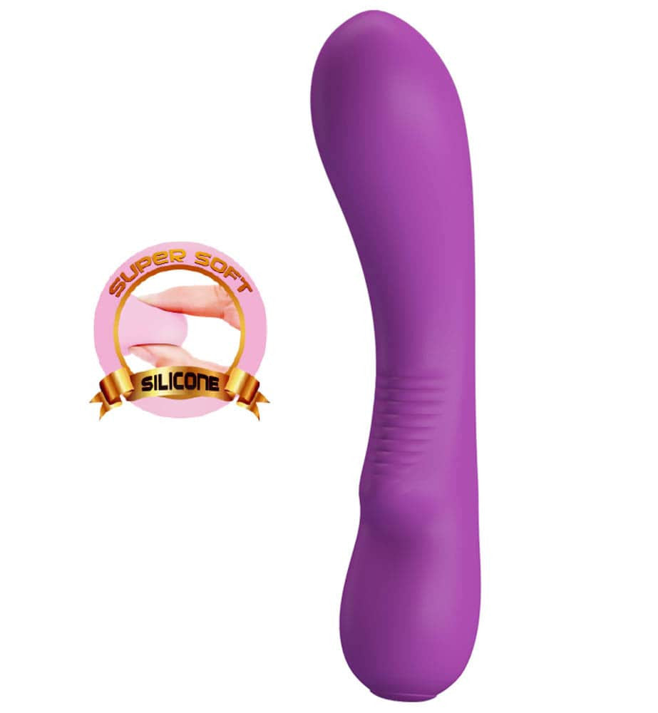 Pretty Love Elsa Purple - Vibrator G Spot Reincarcabil, 19.5x4 cm