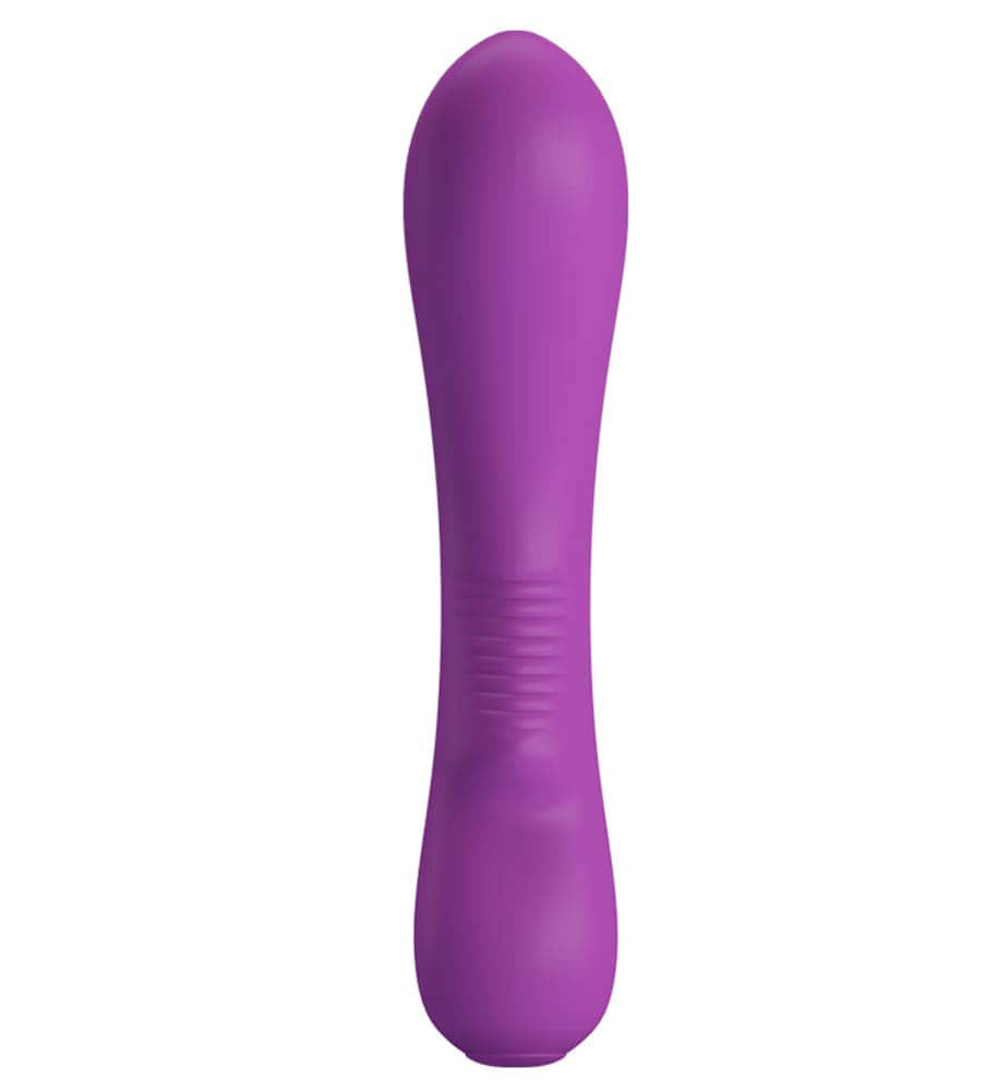 Pretty Love Elsa Purple - Vibrator G Spot Reincarcabil, 19.5x4 cm - detaliu 3