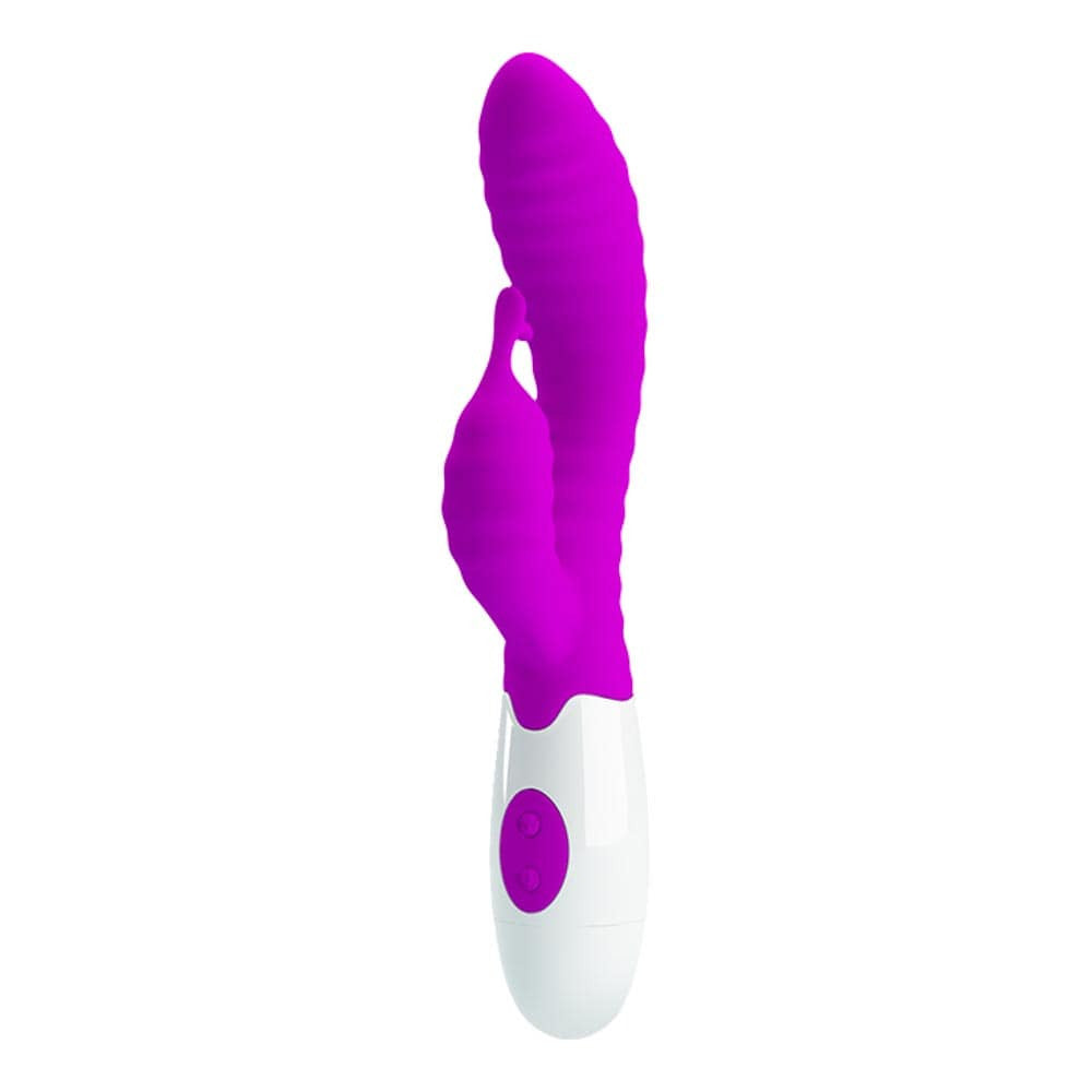 Pretty Love Hyman - Vibrator iepuraș, mov, 20 cm - detaliu 6