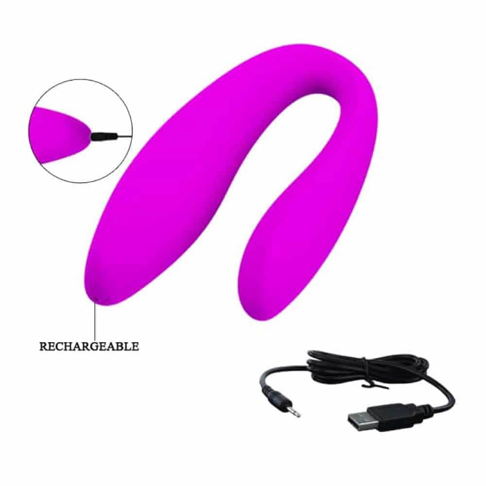 Pretty Love Letitia - Vibrator pentru Cuplu cu 12 Functii de Vibratie, 10,3 cm - detaliu 4