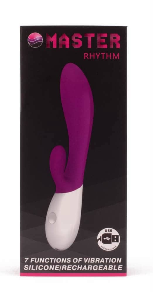 Pretty Love Master Rhythm Purple - Vibrator Rabbit cu Stimulare Punct G, 19.5x3.4 cm