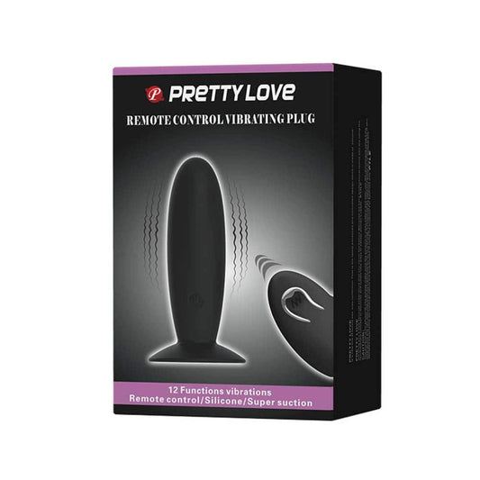 Pretty Love Remote Control Vibrating Plug - Dop Anal cu Telecomanda, 11 cm