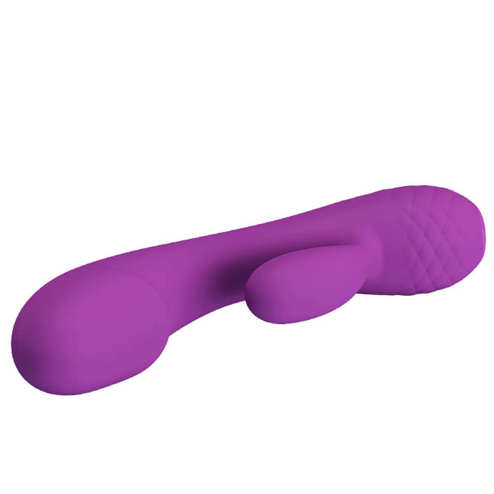 Pretty Love Ron - Vibrator iepuraș, mov, 17.5 cm - detaliu 6