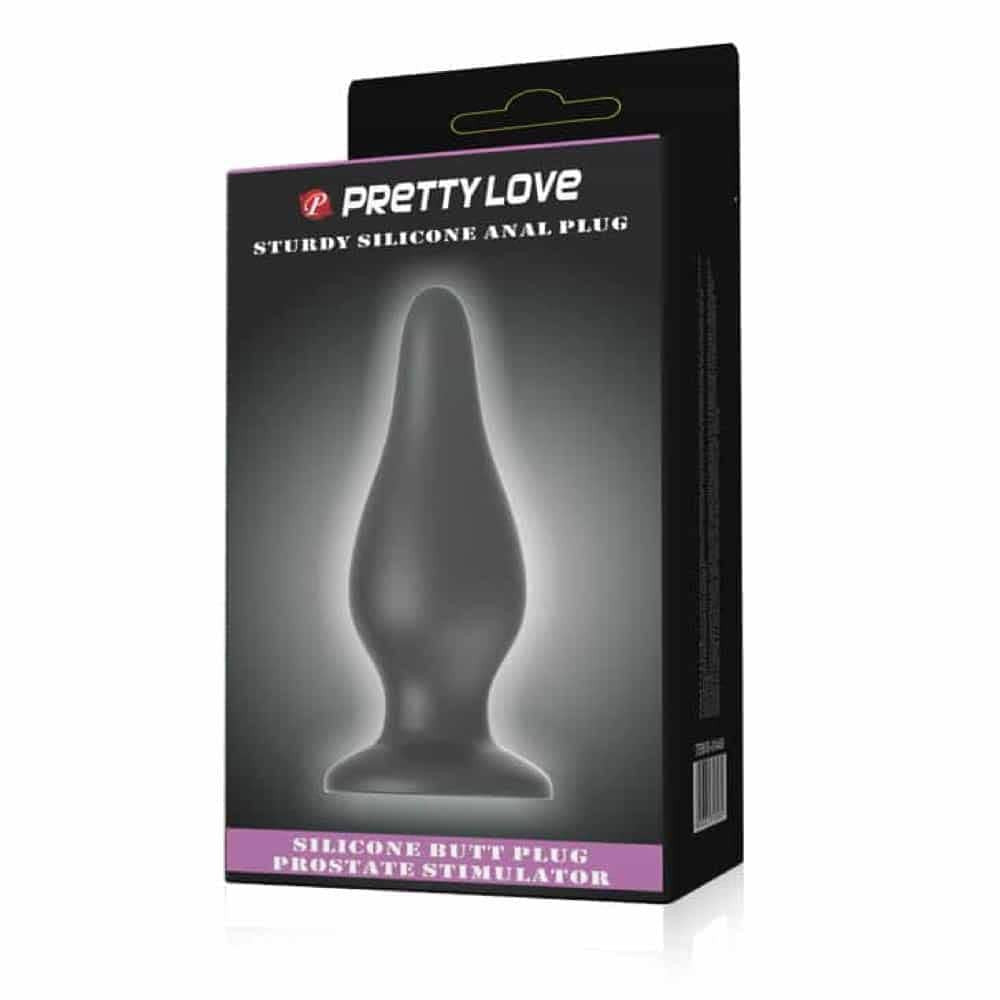 Pretty Love Sturdy Silicone - Dop Anal Mare, Silicon, 15,4 x 5,5 cm - detaliu 2