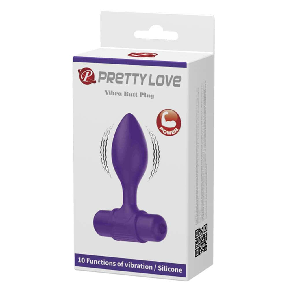 Pretty Love Vibra Butt Plug - Dop Anal cu 10 Moduri de Vibratie, 8,6 cm - detaliu 4