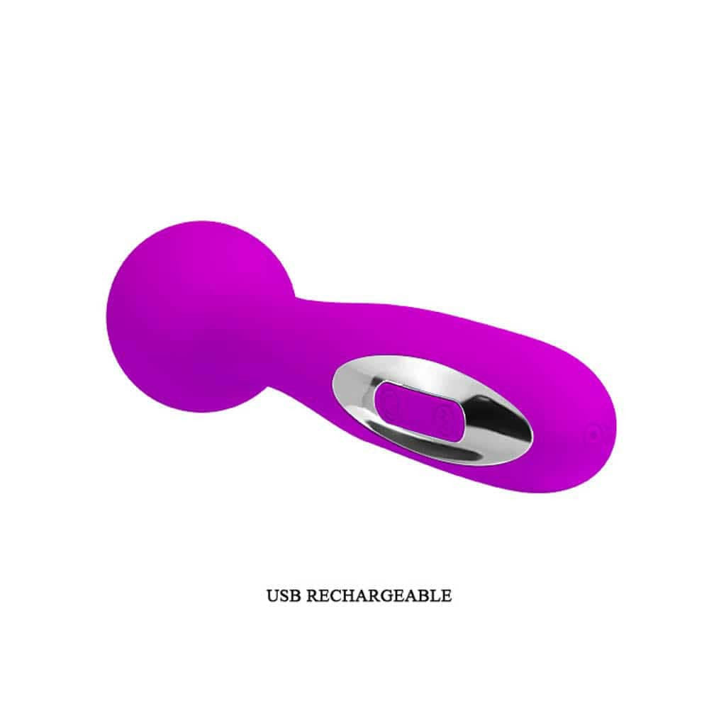 Pretty Love Wade - Vibrator Wand Reincarcabil din Silicon, 16 cm - detaliu 6