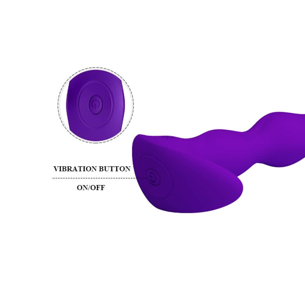 Pretty Love Yale - Butt Plug cu 12 Functii de Vibratie, Reincarcabil, 14,5 cm - detaliu 1