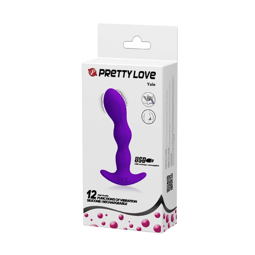 Pretty Love Yale - Butt Plug cu 12 Functii de Vibratie, Reincarcabil, 14,5 cm - detaliu 2