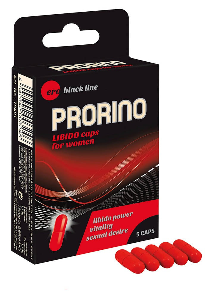 Prorino Black Line - Capsule pentru Cresterea Libidoului la Femei, 5 caps.